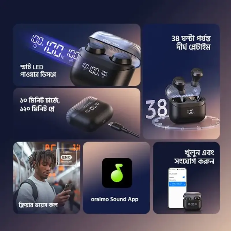 Oraimo AirBuds 4 ENC True Wireless Earbuds
