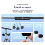 Oraimo Halo Airy Type-C Half In-ear Wired Headphones